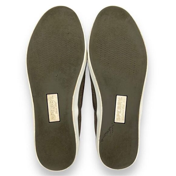 Sperry Top Sider Sailor Twin Gore Grey Perforated Slip On Sneaker Women’s Size 8 - Picture 10 of 12